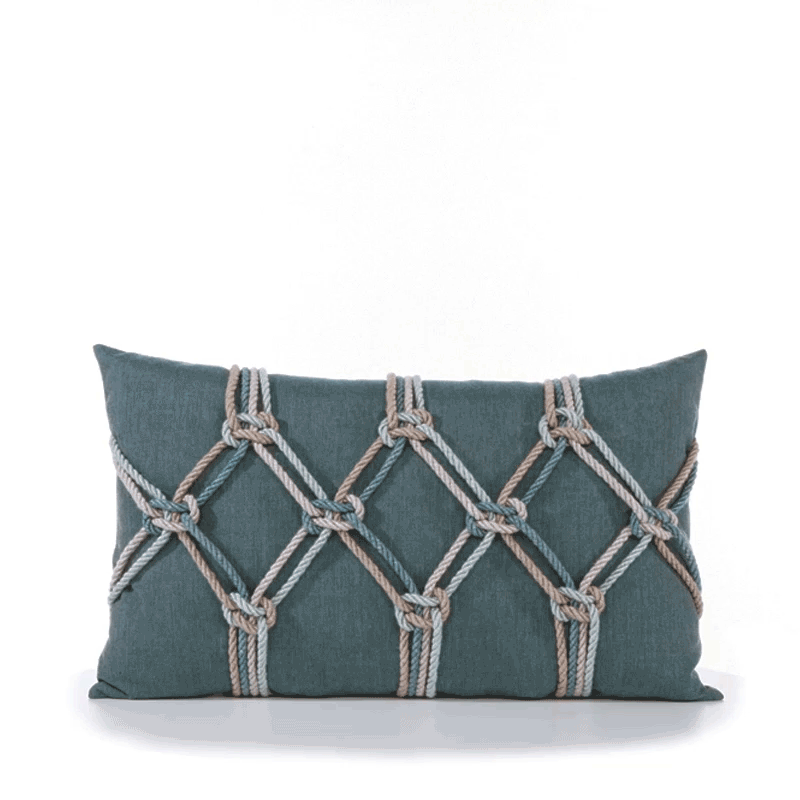 12" x 20" Elaine Smith Pillow Lagoon Rope, image 4