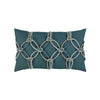 designer lumbar throw pillow lagoon rope