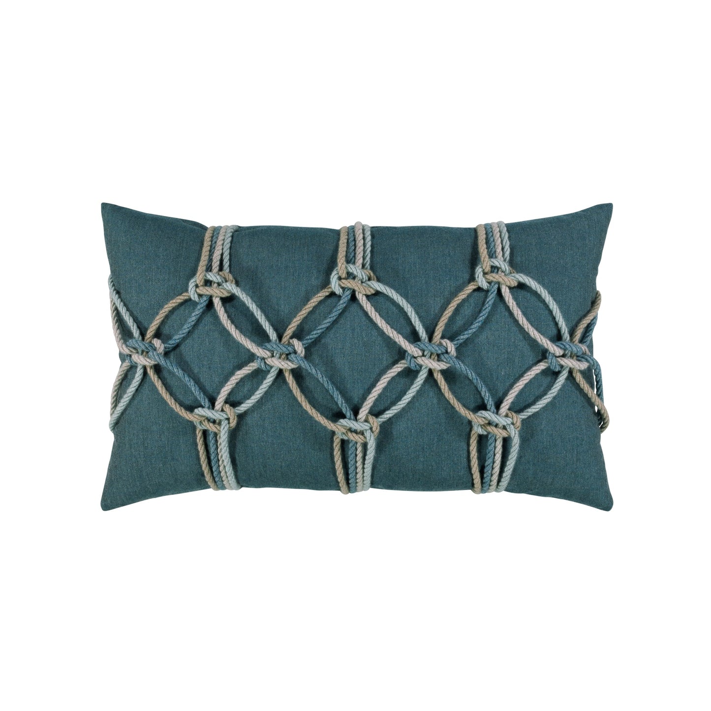 designer lumbar throw pillow lagoon rope, image 1
