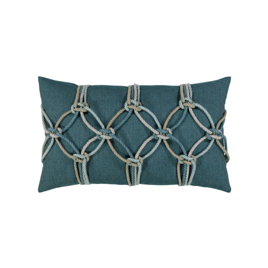 designer lumbar throw pillow lagoon rope