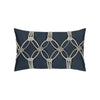 12" x 20" Elaine Smith Pillow Indigo Rope