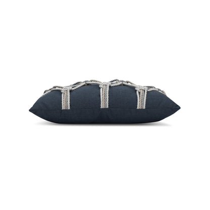 
                  12" x 20" Elaine Smith Pillow Indigo Rope - Image 8
                
