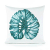 22" Square Elaine Smith Pillow  Leaf Lagoon