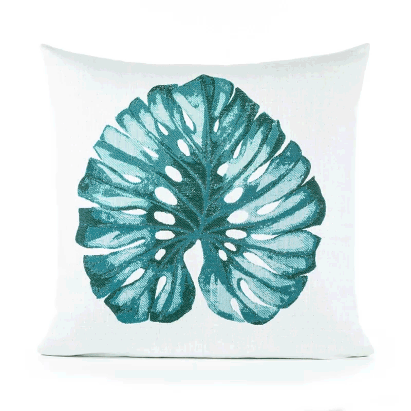 22" Square Elaine Smith Pillow  Leaf Lagoon, image 5