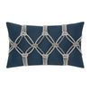 12" x 20" Elaine Smith Pillow Indigo Rope