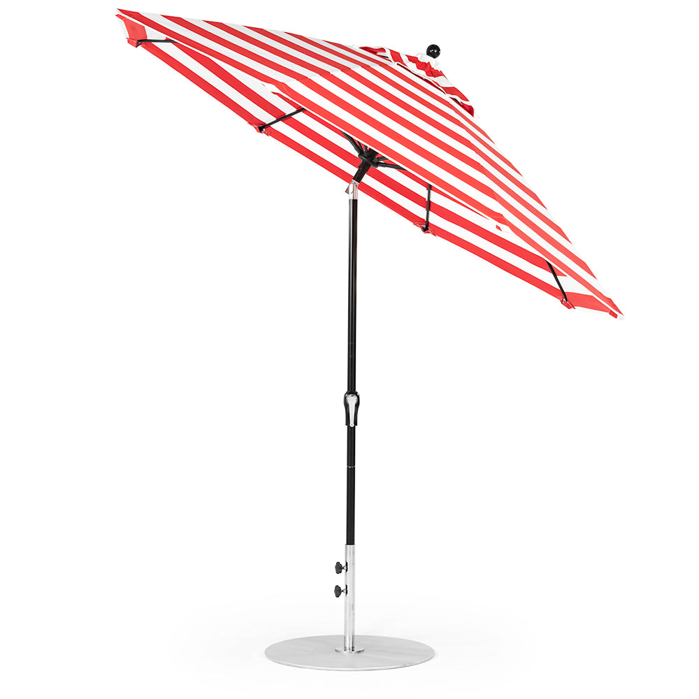 crank and tilt patio umbrella 9' Oct Monterey Crank Auto Tilt Market Umbrella by Frankford | Aluminum Market Umbrella