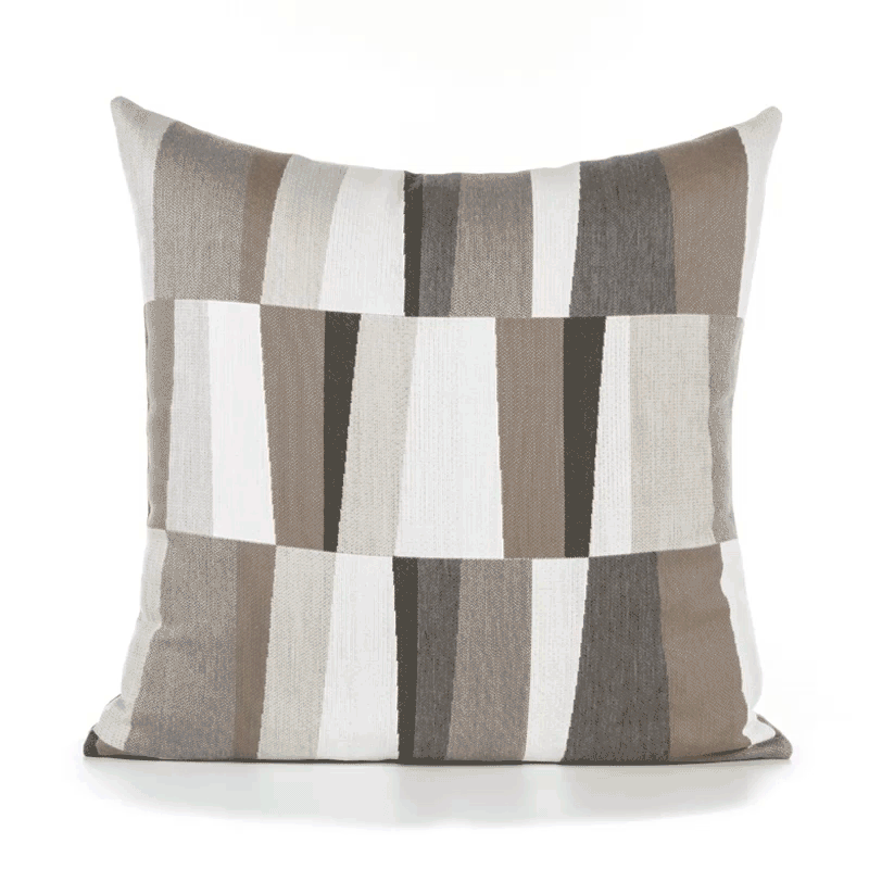 22" Square Elaine Smith Pillow  Strata Grigio, image 4
