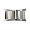 designer lumbar pillow strata grigio