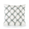 20 square designer throw pillow aqua rope