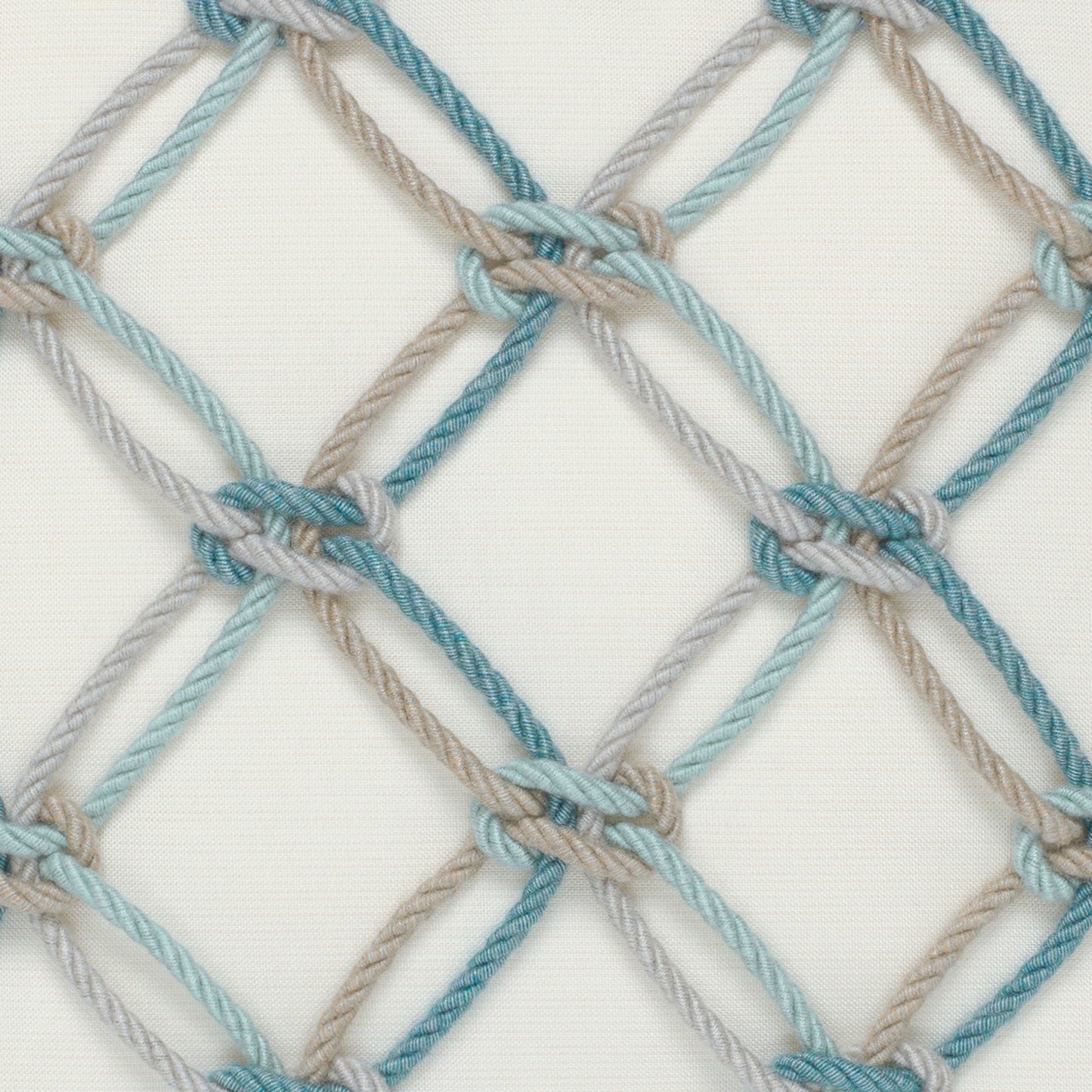 12" x 20" Elaine Smith Pillow Aqua Rope, image 2