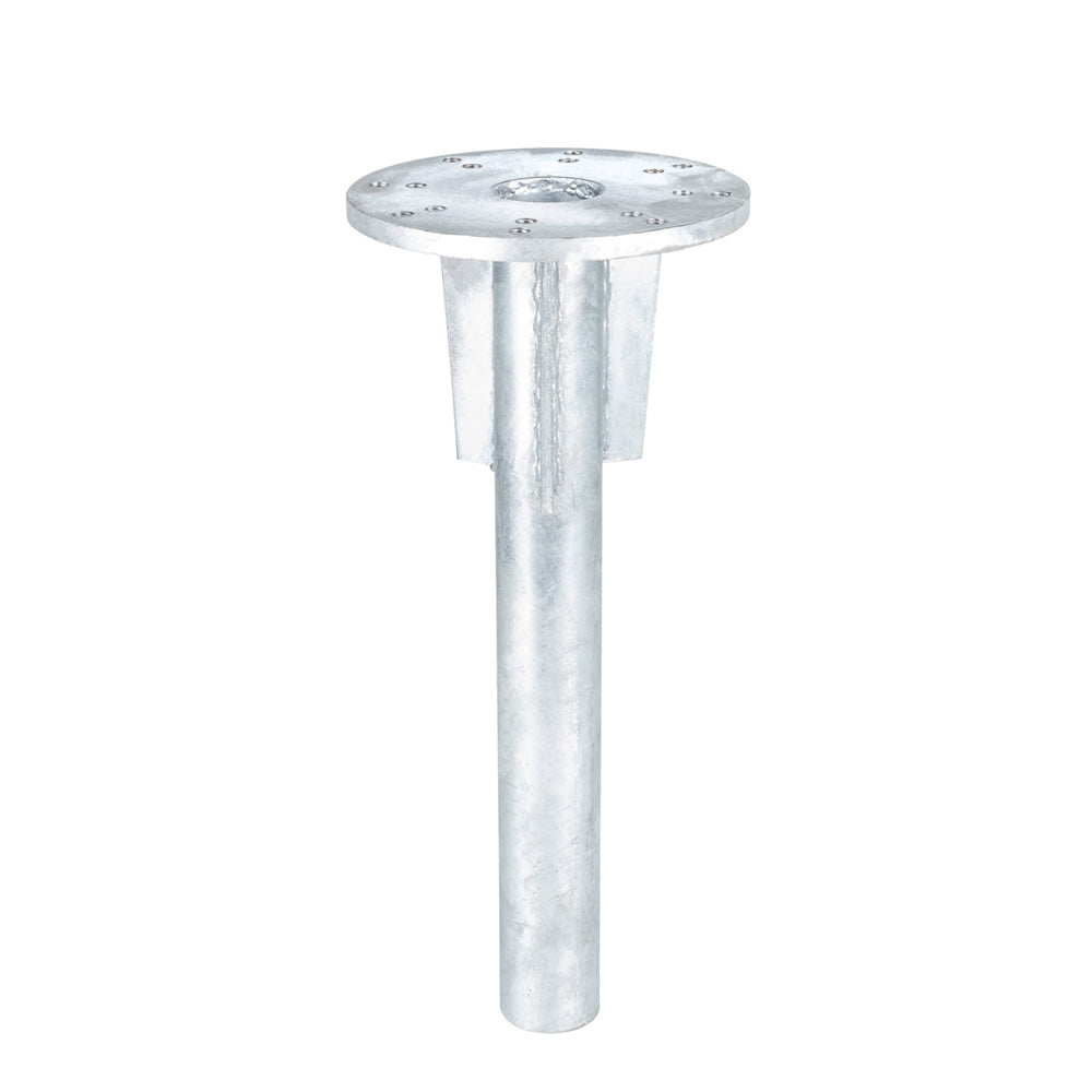 ground mounted patio umbrella 4smile In-ground base, stainless steel - In-ground umbrella holder, lifelong quality ground base Outdoor Patio Furniture | Sol
