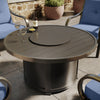 Agio 46 Round Slat Top Chat Height Fire Pit Environmental