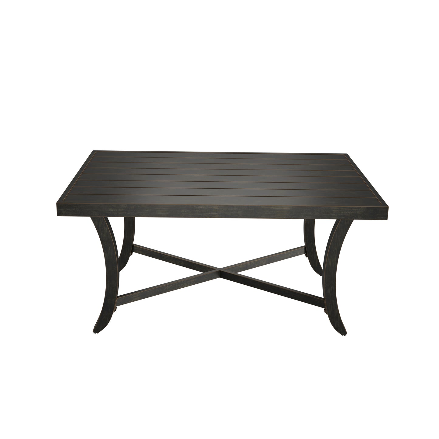 Agio 46 x 31 Slat Top Coffee Table Front, image 2