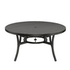 Agio 60 Round Slat Top Dining Table Front