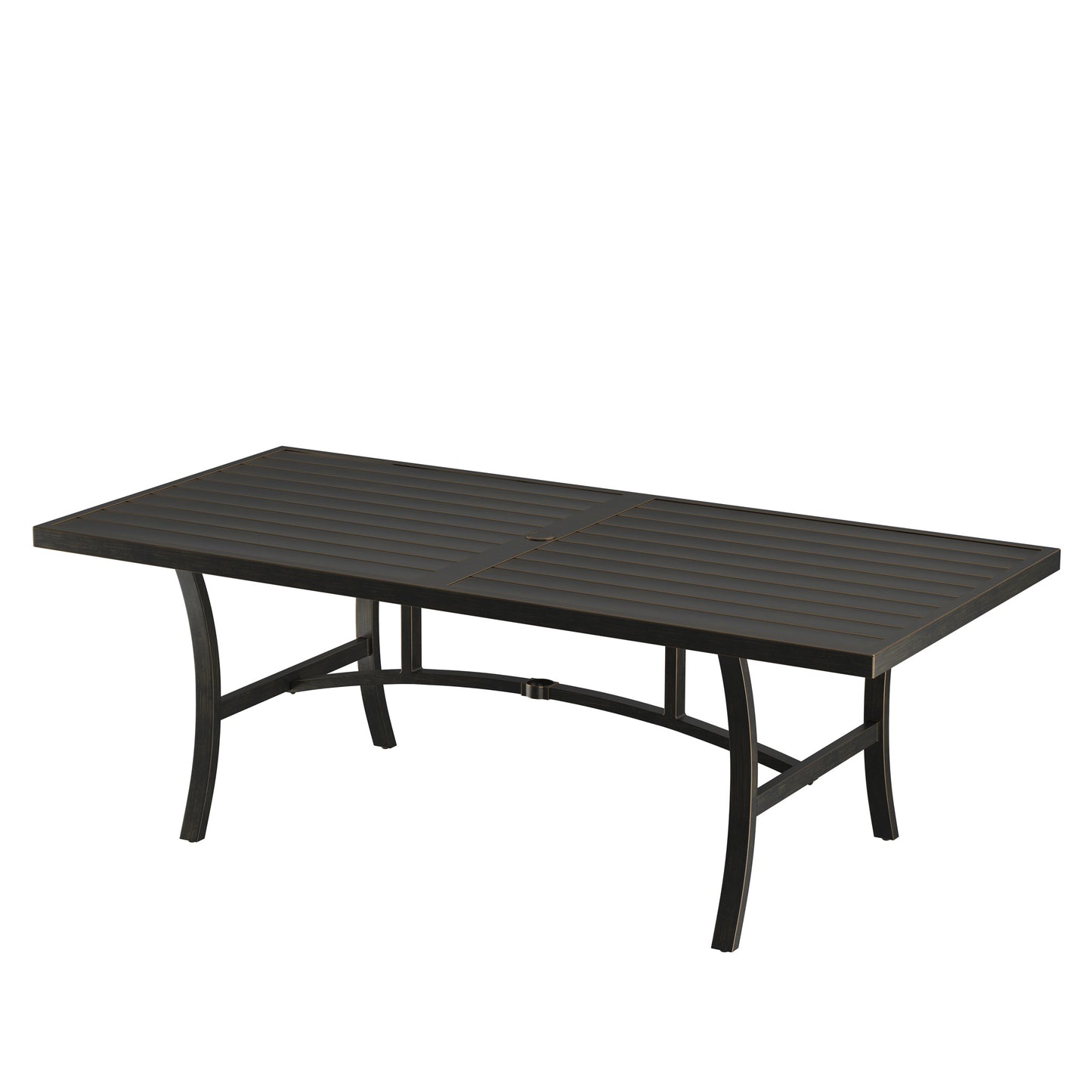 Agio 84 x 40 Slat Top Dining Table, image 1