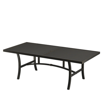 
                  Agio 84 x 40 Slat Top Dining Table - Image 1
                