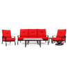 Albany 5 Piece Sofa Seating Set Flagship Ruby Cushions