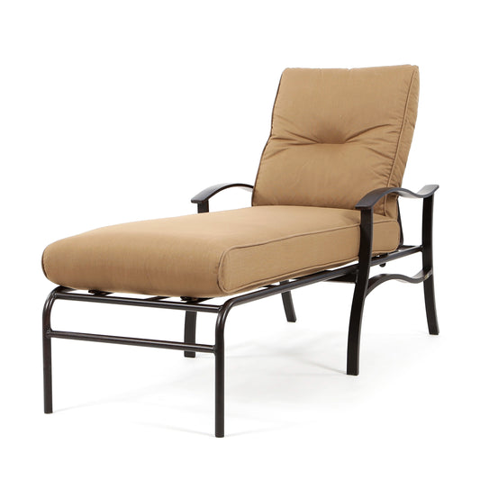 Albany Chaise Lounge Spectrum Caribou Cushions