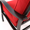 Albany Dining Chair Flagship Ruby Cushions Autumn Rust Finish Detail