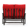 Albany Double Glider Flagship Ruby Cushions Back