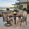 Albany 5 Piece Padded Sling High Back Dining Set