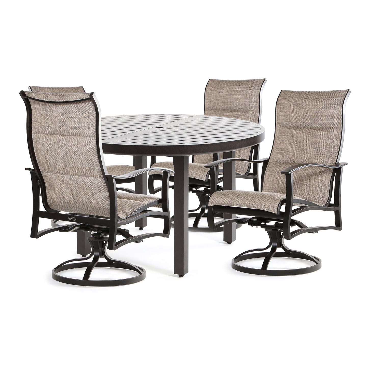 Albany 5 Piece Padded Sling High Back Dining Set, image 12