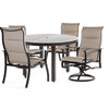 Albany 5 Piece Padded Sling High Back Dining Set