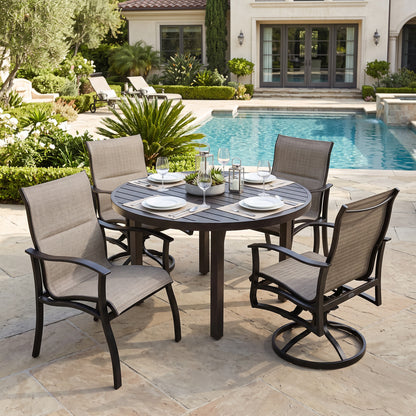 
                  Albany 5 Piece Padded Sling Low Back Dining Set - Image 2
                