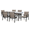Albany 7 Piece Padded Sling Low Back Dining Set
