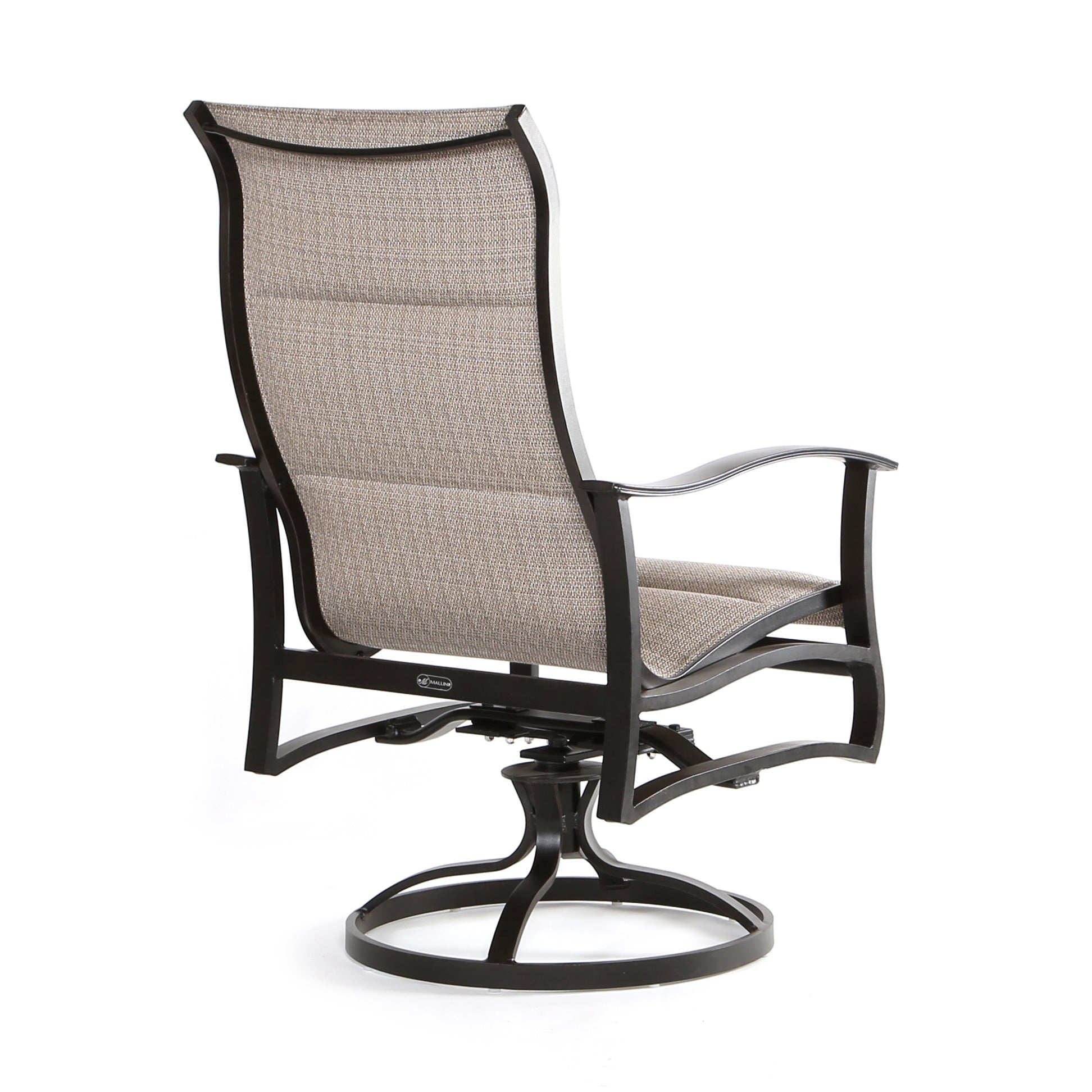 Sling Stack Rocker Albany Padded Sling High Back Swivel Rocker by Mallin | Aluminum Swivel ...
