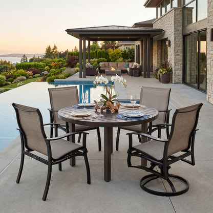 
                  Albany 5 Piece Sling Low Back Dining Set - Image 2
                