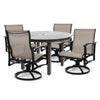 Albany 5 Piece Sling Low Back Dining Set