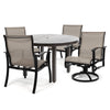 Albany 5 Piece Sling Low Back Dining Set