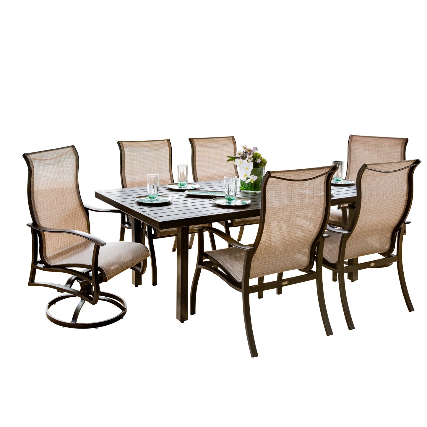 Albany Sling 7 Piece Dining Set, image 1