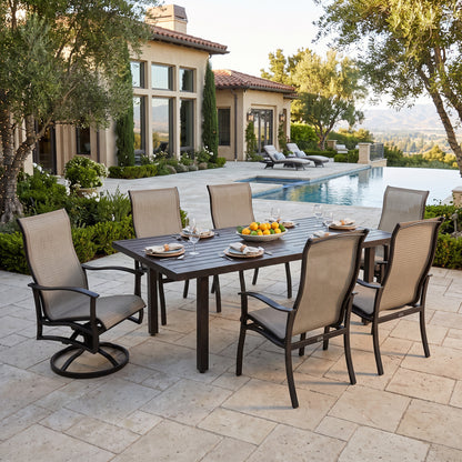 
                  Albany 7 Piece Sling High Back Dining Set - Image 2
                