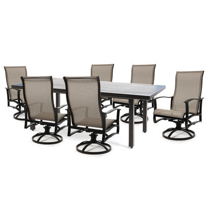 
                  Albany 7 Piece Sling High Back Dining Set - Image 11
                