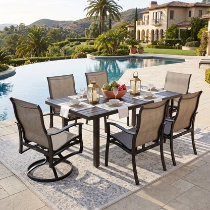 
                  Albany 7 Piece Sling Low Back Dining Set - Image 2
                