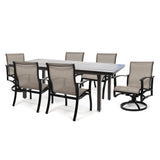Albany 7 Piece Sling Low Back Dining Set