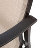 Albany Sling High Back Swivel Rocker Autumn Rust Finish Detail