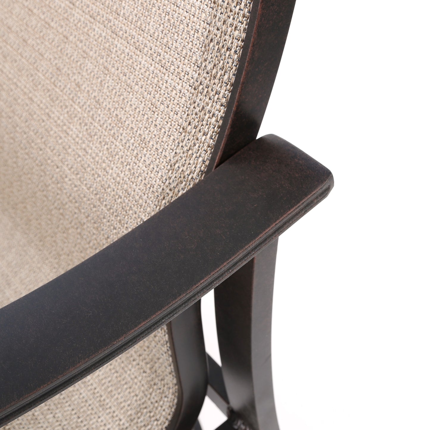 Albany Sling High Back Swivel Rocker Autumn Rust Finish Detail, image 6