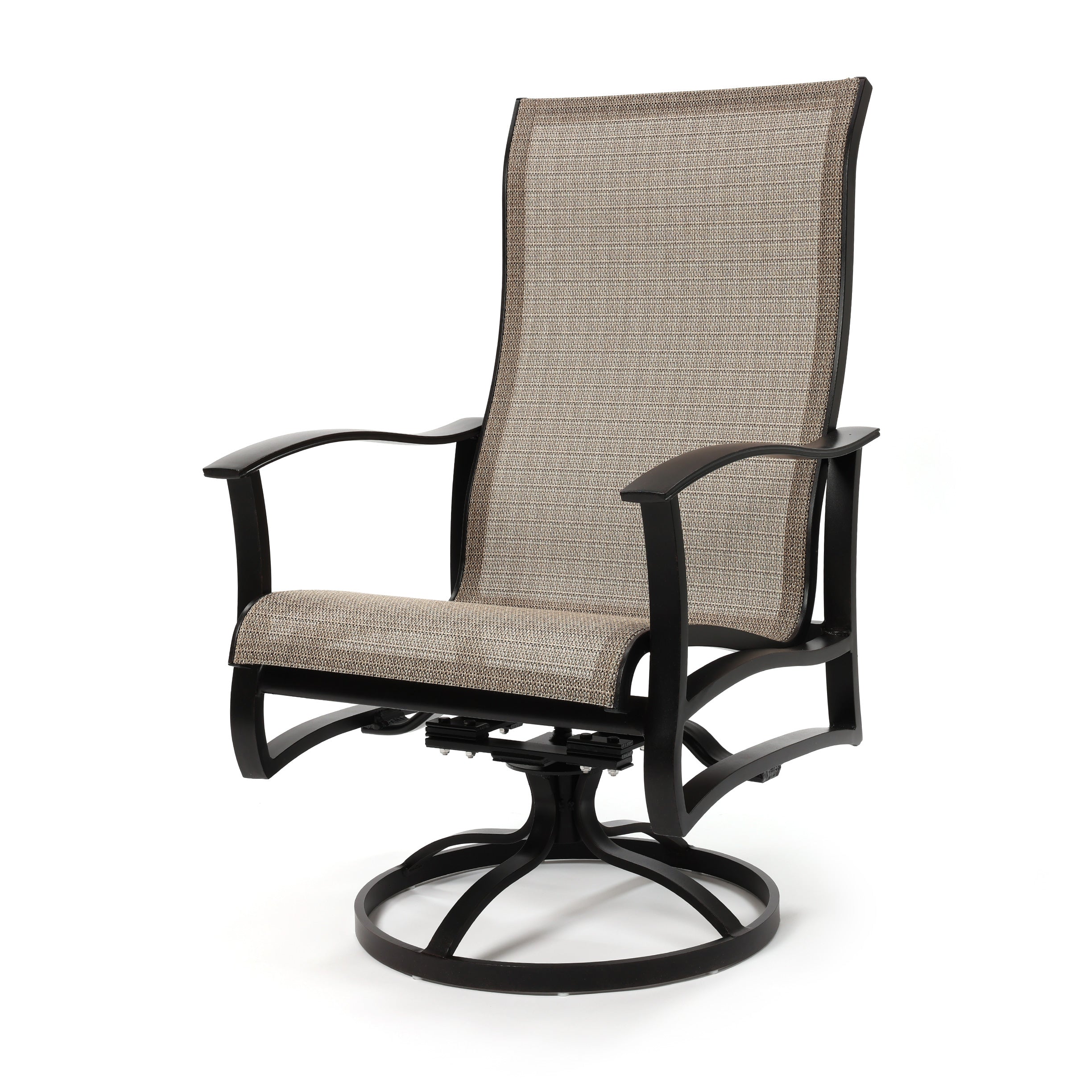 Sling Stack Rocker Albany Sling High Back Swivel Rocker by Mallin | Aluminum Swivel Rocker ...