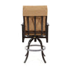 Albany Swivel Bar Stool Spectrum Caribou Cushions Back