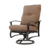 Albany Swivel Rocker Dining Chair Spectrum Caribou Cushions