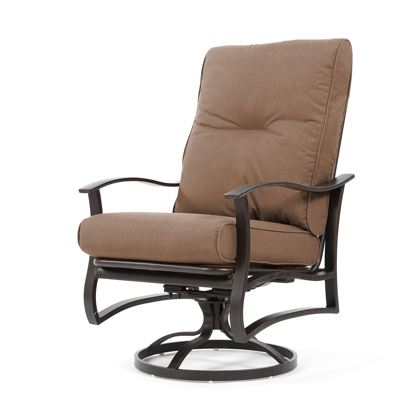 Albany Swivel Rocker Dining Chair Spectrum Caribou Cushions, image 1