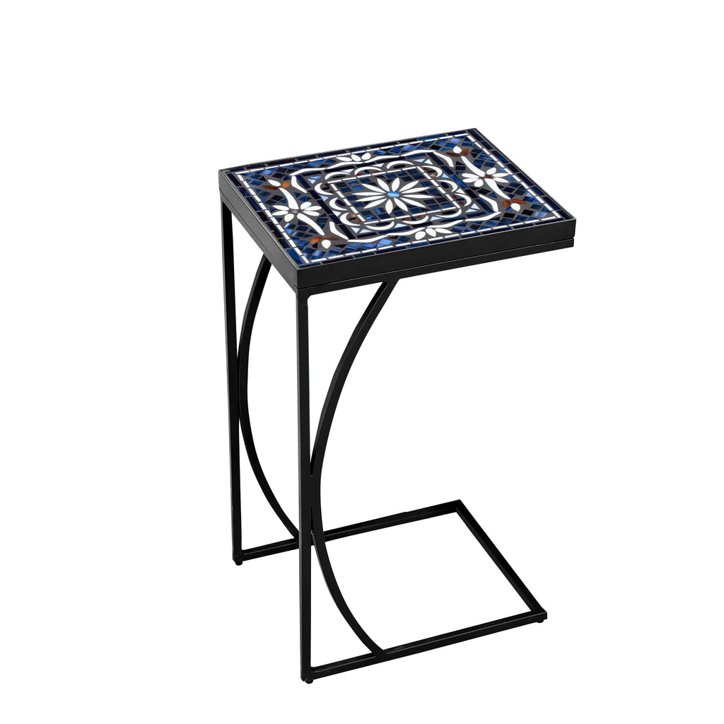 Amalfi C Table Black Frame