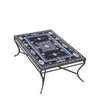 Amalfi Rec Coffee Table Pewter Frame
