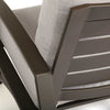 Arc Lounge Chair Sable Finish Zenith Sand Cushions Detail