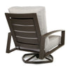 Arc Swivel Rocker Lounge Chair Zenith Sand Cushions Back