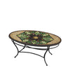 Arenal Oval Coffee Table Black Frame