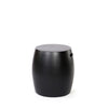 Asian Ceramics Round Garden Stool Matte Black